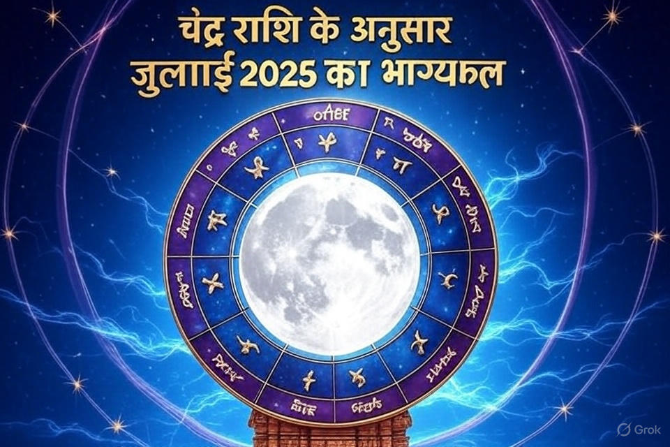 चंद्र राशि के अनुसार जुलाई 2025 का भाग्यफल