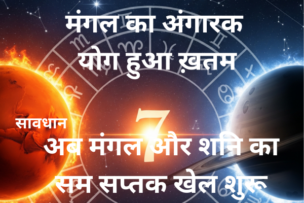 Mars Saturn Samsaptak Yog